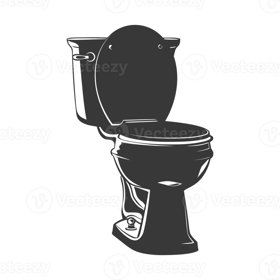 AI generated Silhouette water faucet black color only png