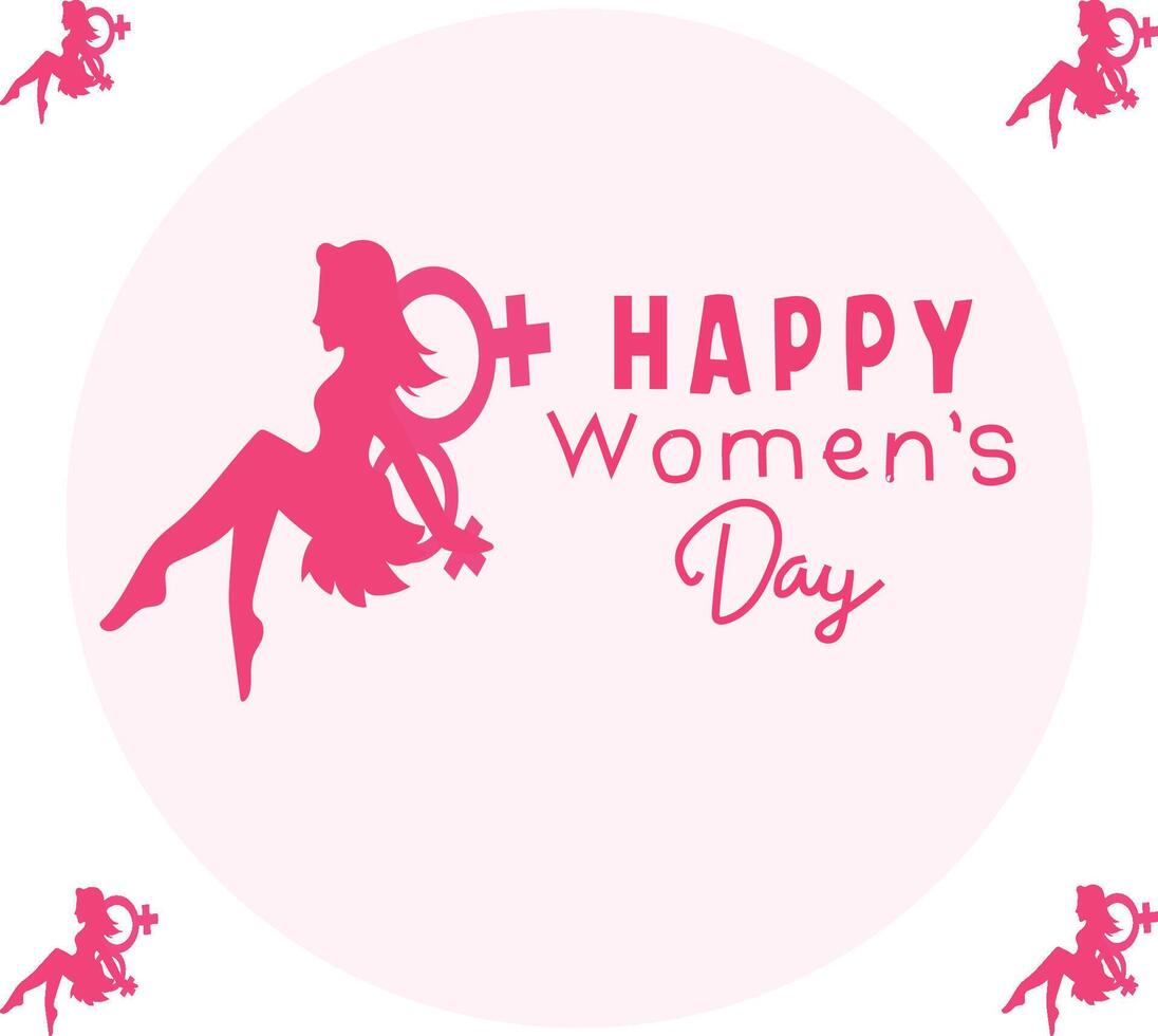 HAPPY WOMANS DAY Vector illustration