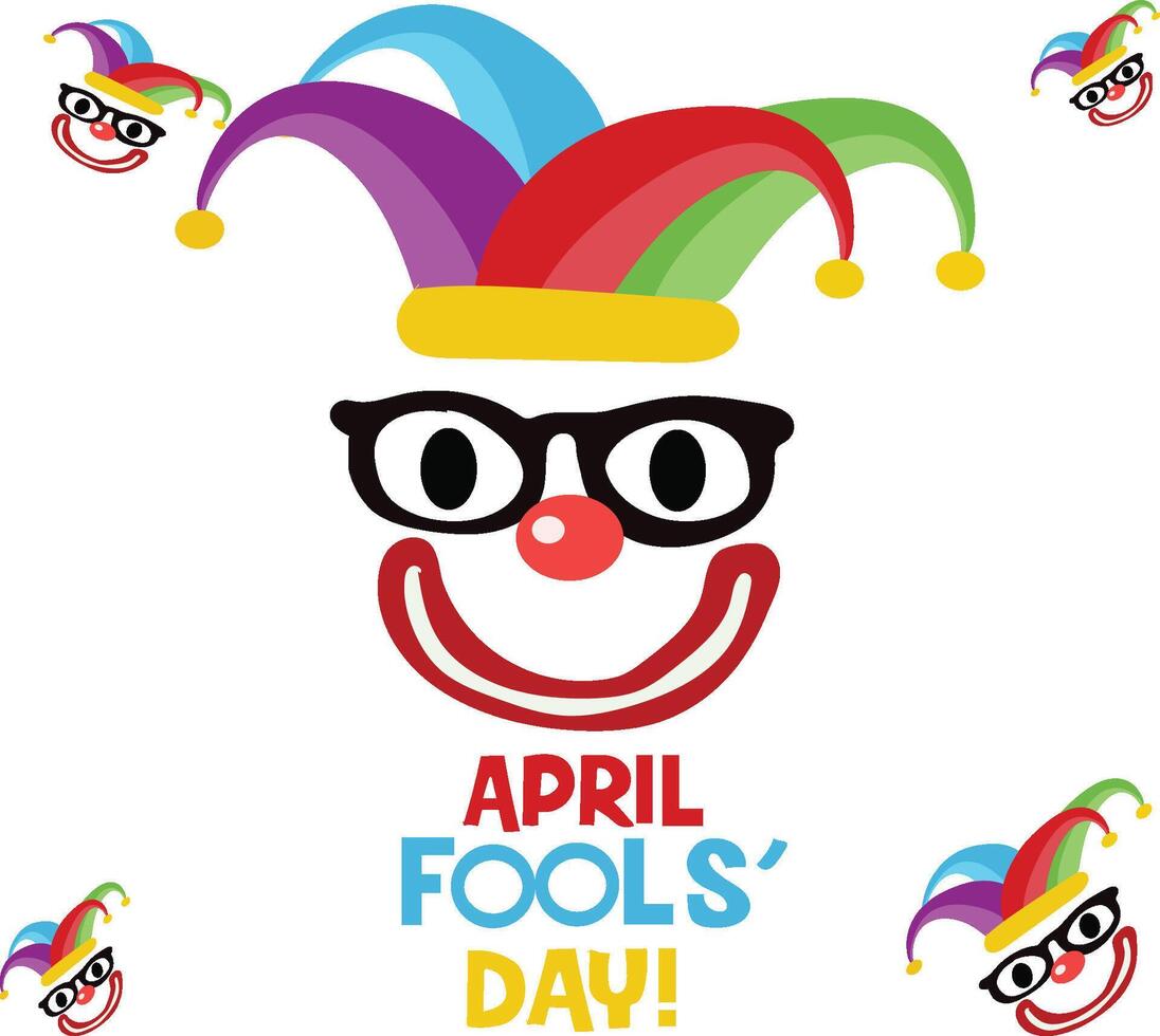 april fools day 1 April vector