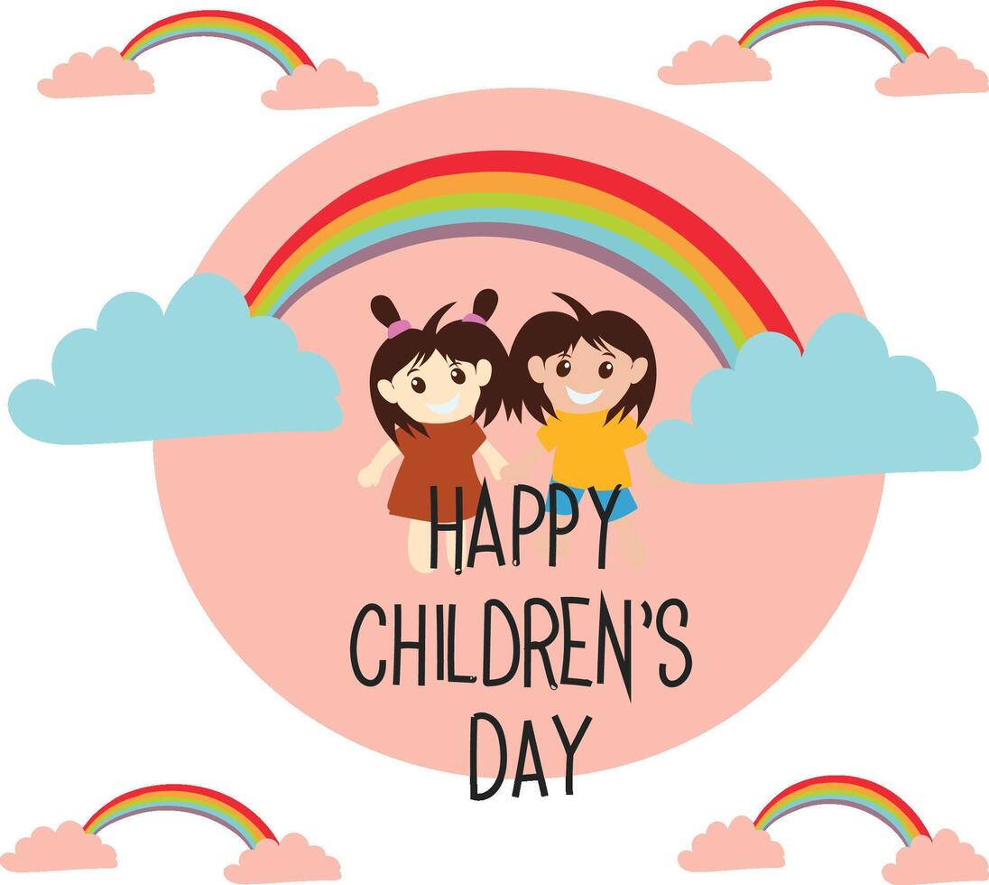 Taiwan childrens day vector
