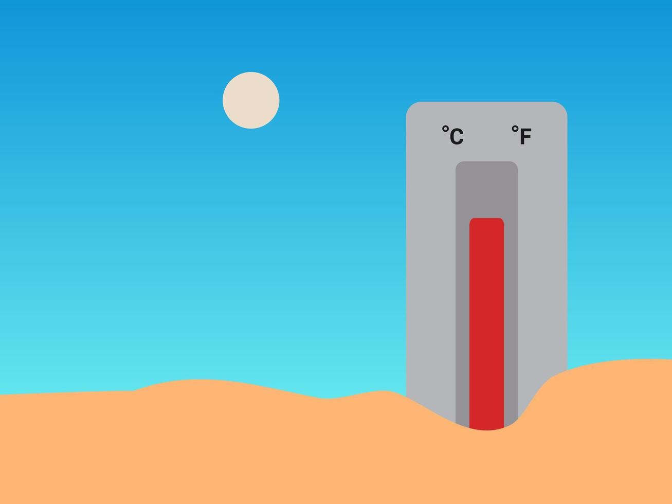 flat design weather vector illustration
