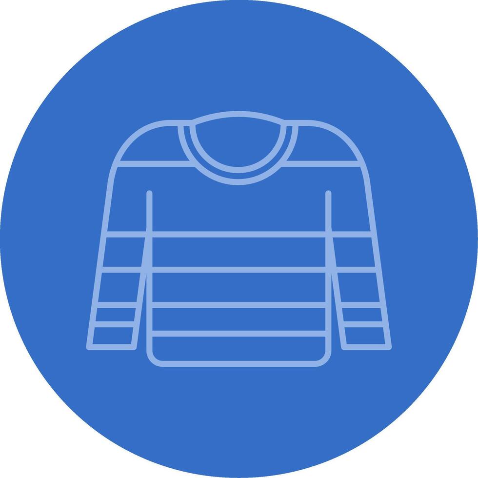 Jumper Gradient Line Circle Icon vector