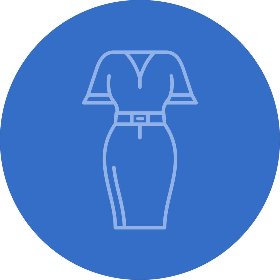 mini vestir degradado línea circulo icono vector