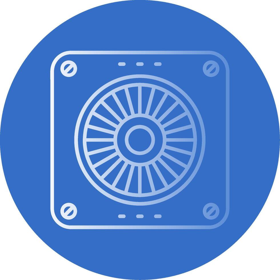 Extractor Gradient Line Circle Icon vector