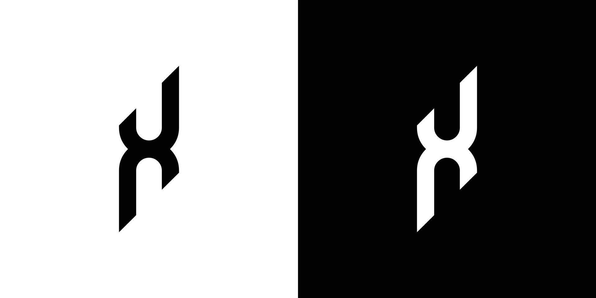 Modern and unique X logo design vector