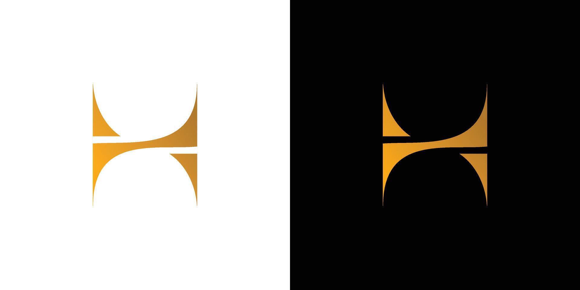 Modern and unique letter H initials logo design vector