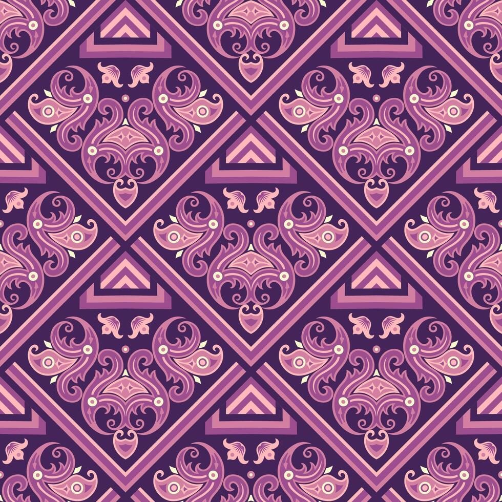 Vector abstract patch pattern. Mosaic tile background