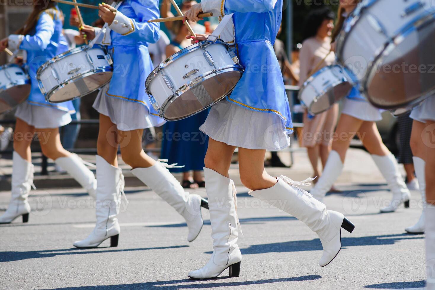 calle promoción de el majorettes de el festival primavera. foto