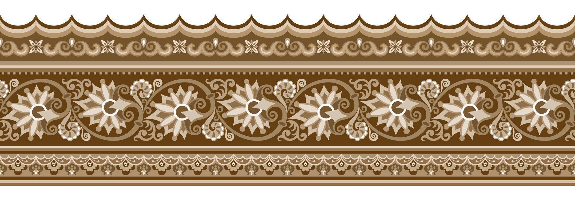 Abstract ethnic pattern, ornamental background vector