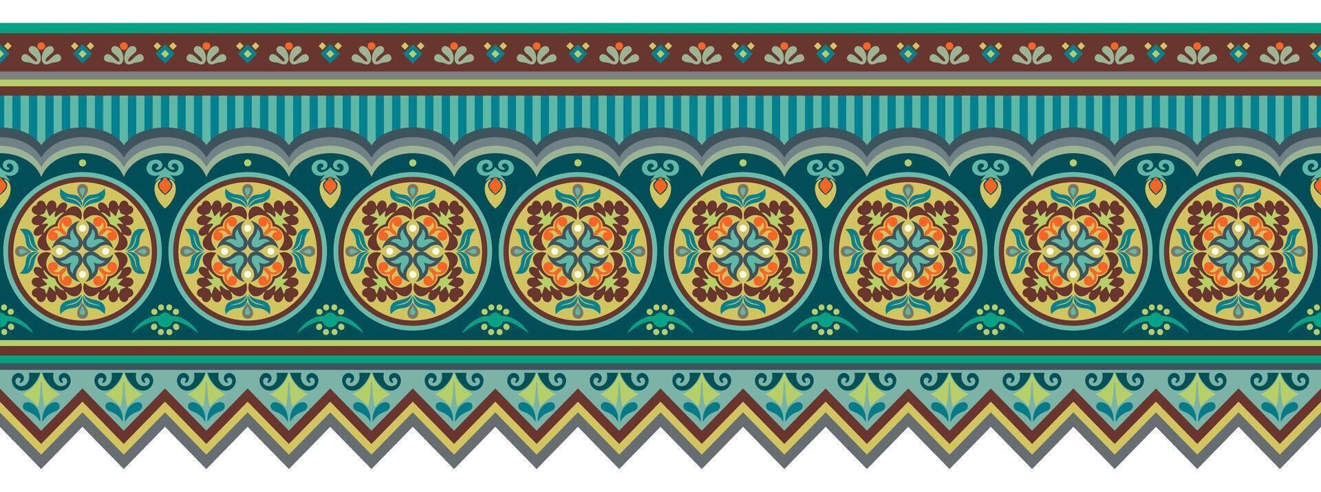 Abstract ethnic pattern, ornamental background vector
