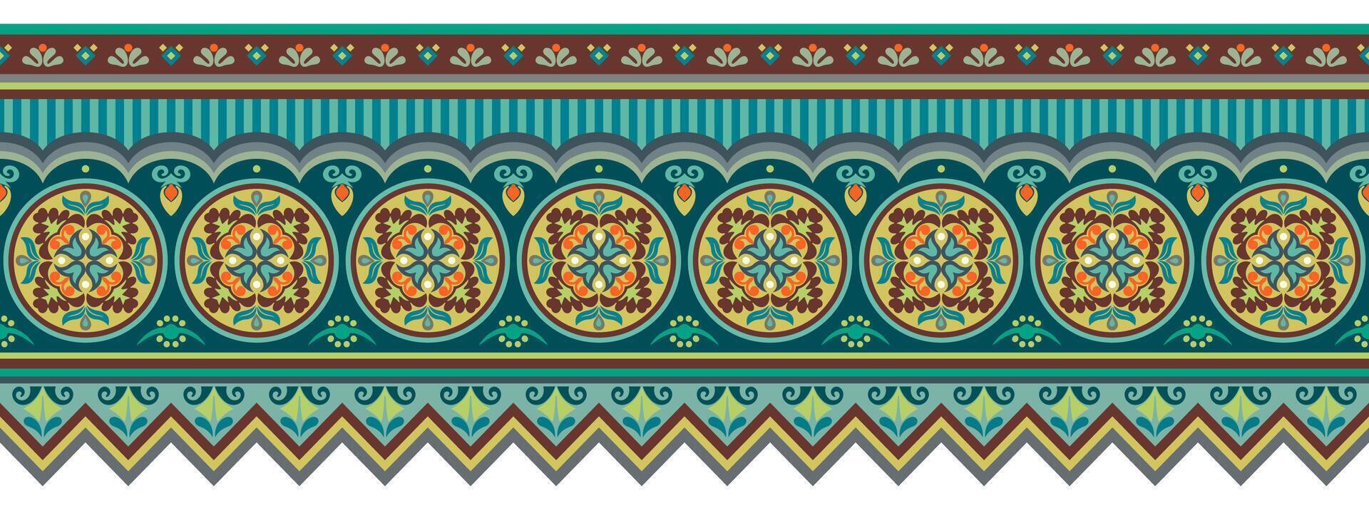 Abstract ethnic pattern, ornamental background vector