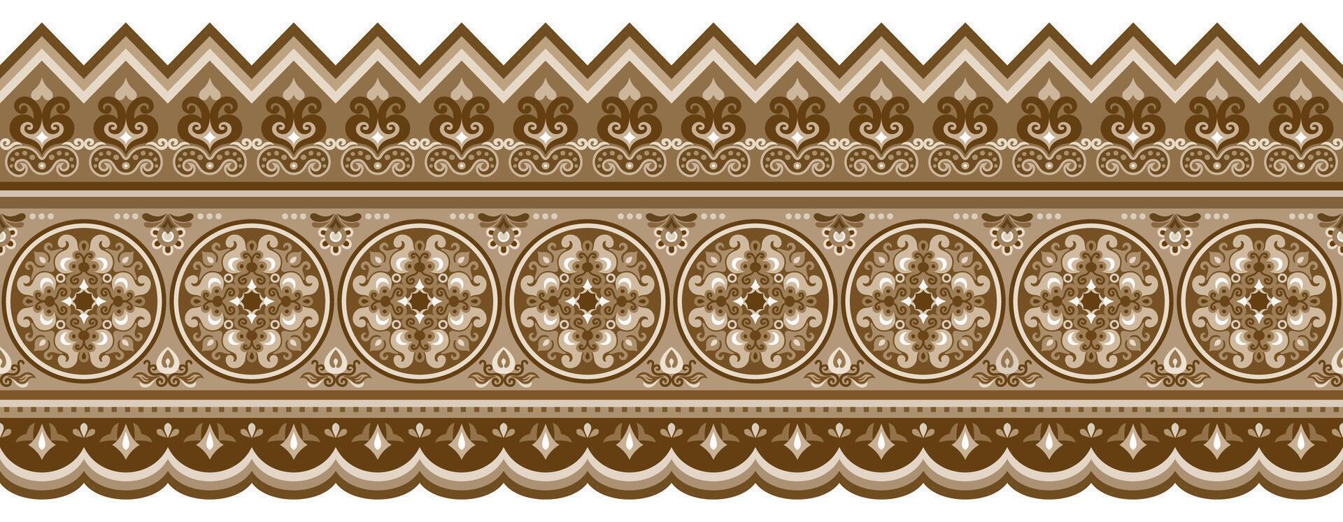 Abstract ethnic pattern, ornamental background vector