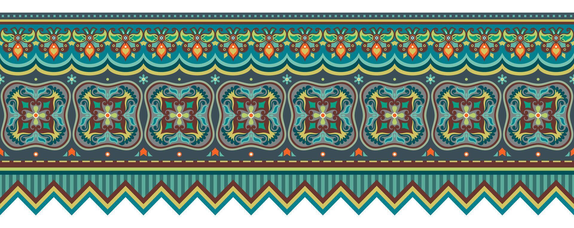 Abstract ethnic pattern, ornamental background vector