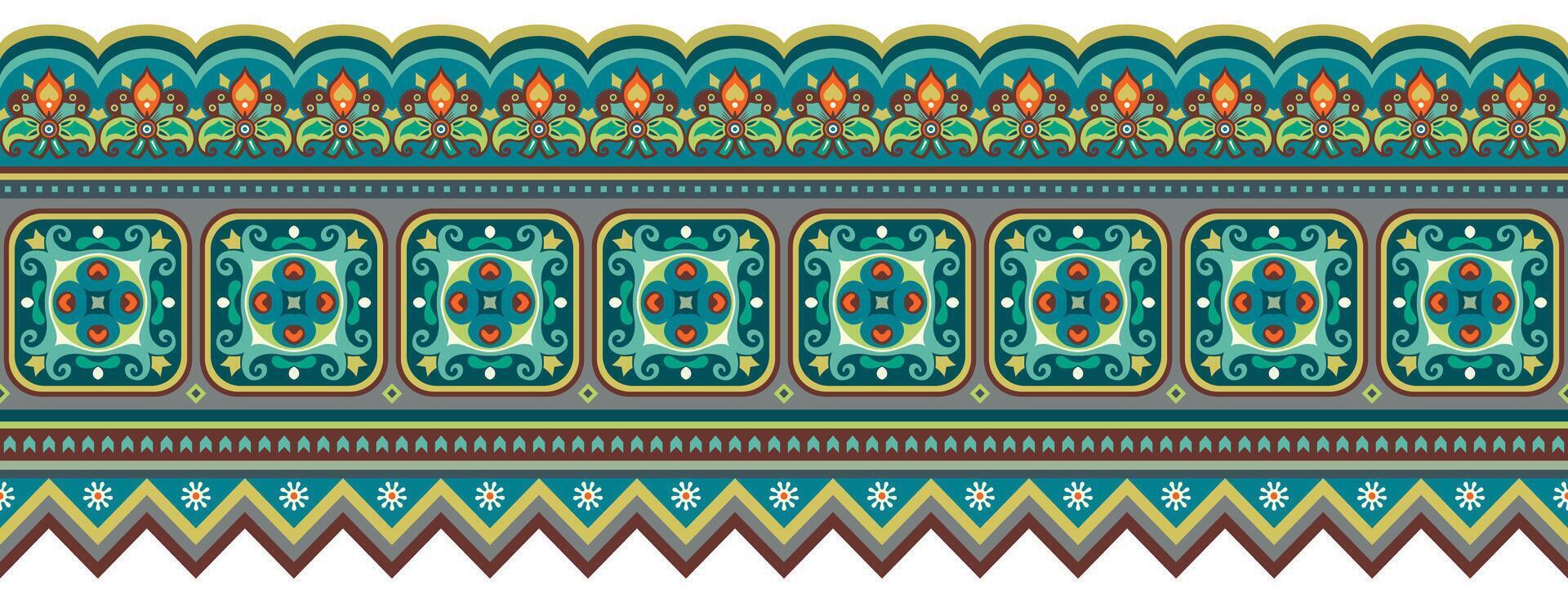 Abstract ethnic pattern, ornamental background vector