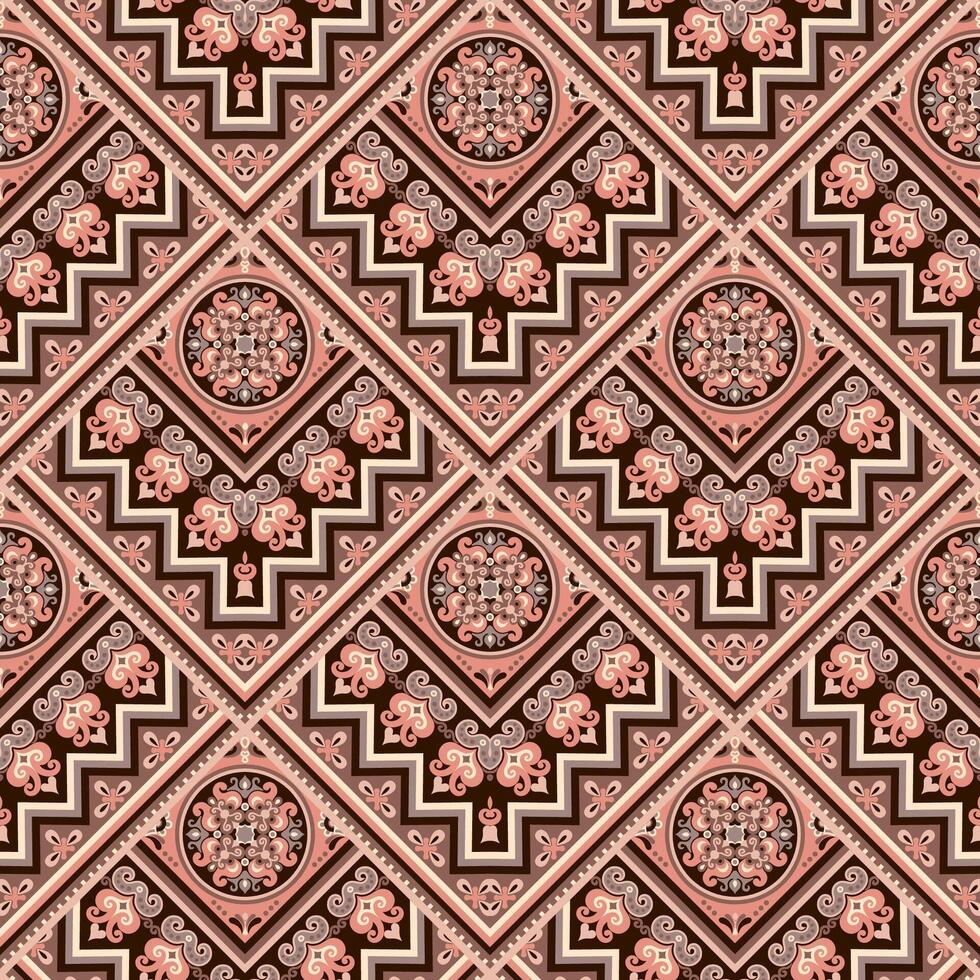 Vector abstract patch pattern. Mosaic tile background