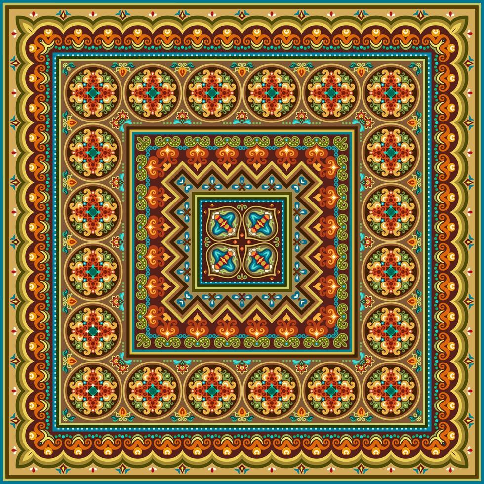 Vector abstract decorative ethnic ornamental illustration