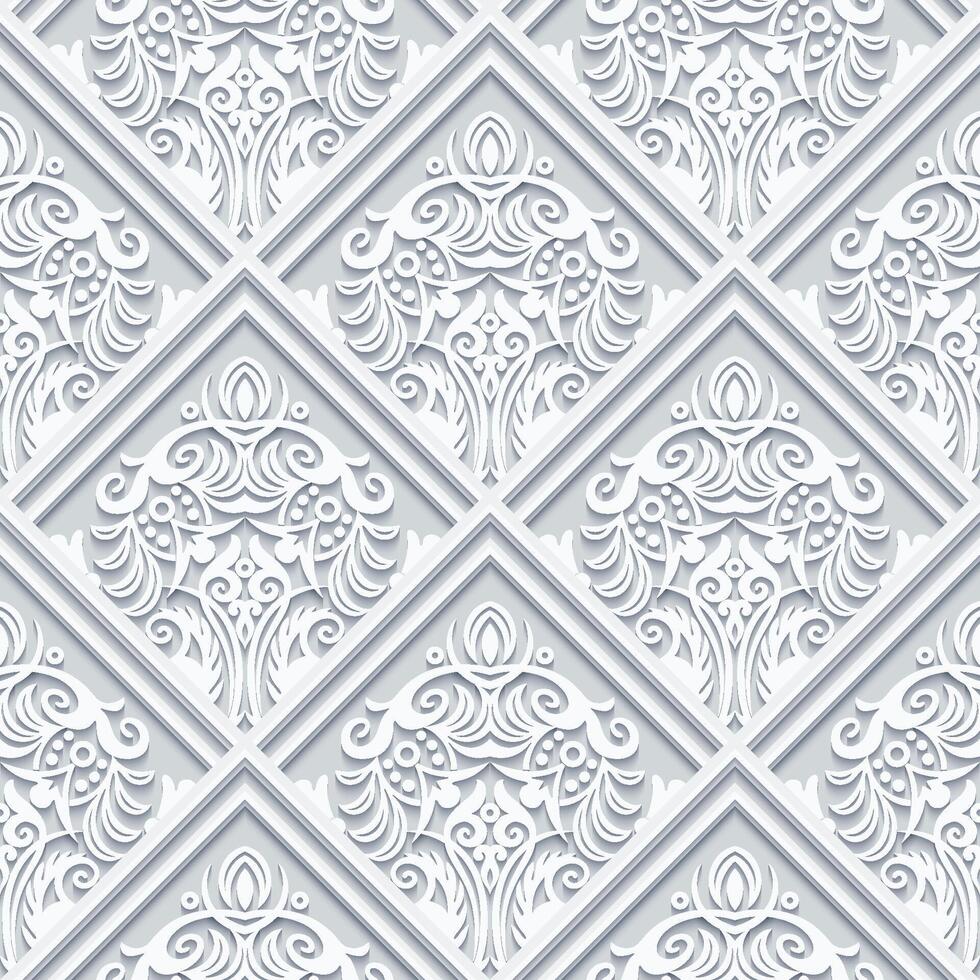 Vector abstract decorative ethnic ornamental seamless pattern