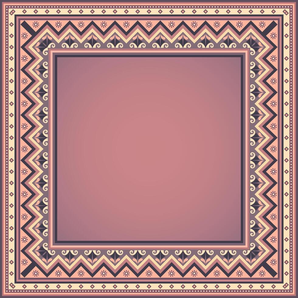 Vector abstract decorative ethnic ornamental illustration