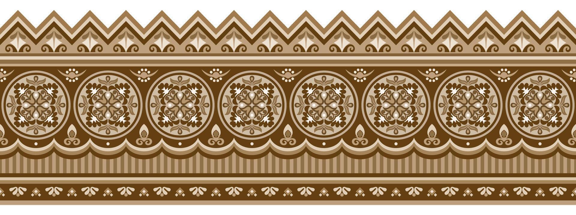 Abstract ethnic pattern, ornamental background vector