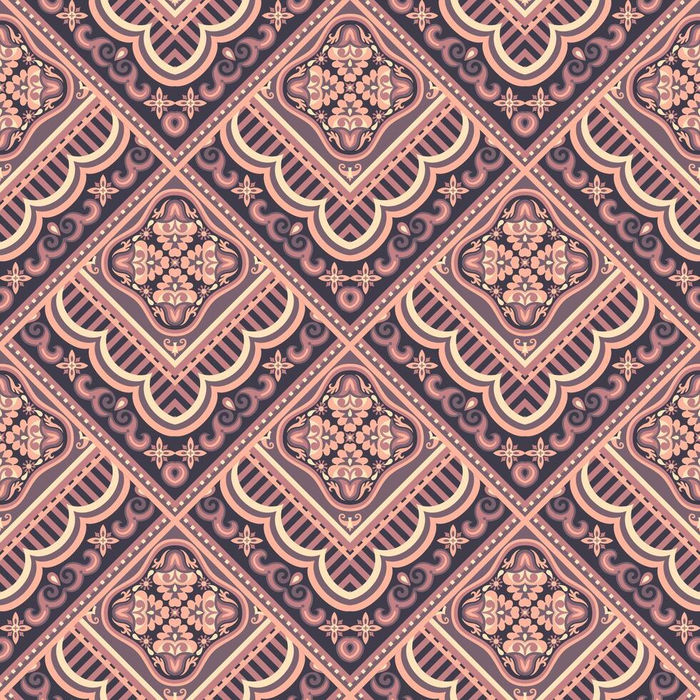 Vector abstract patch pattern. Mosaic tile background