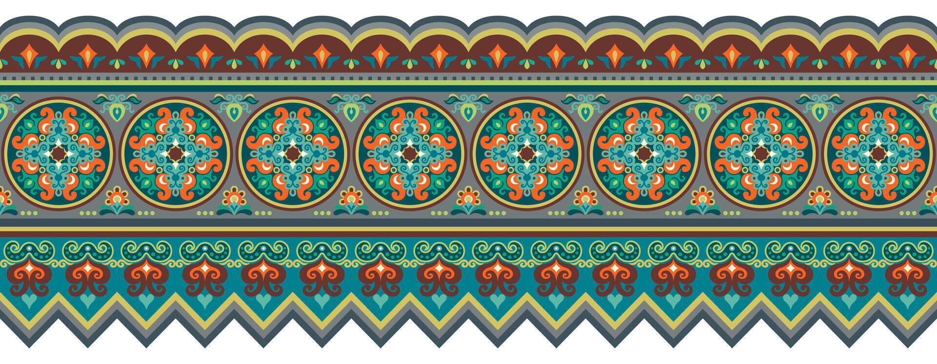 Abstract ethnic pattern, ornamental background vector
