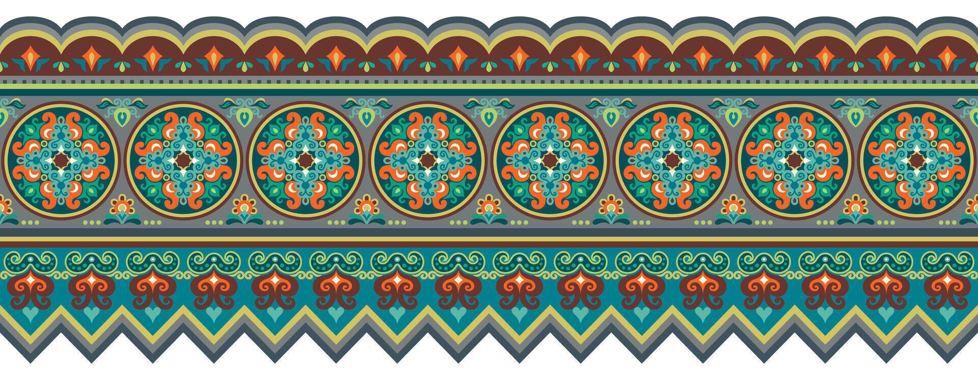 Abstract ethnic pattern, ornamental background vector