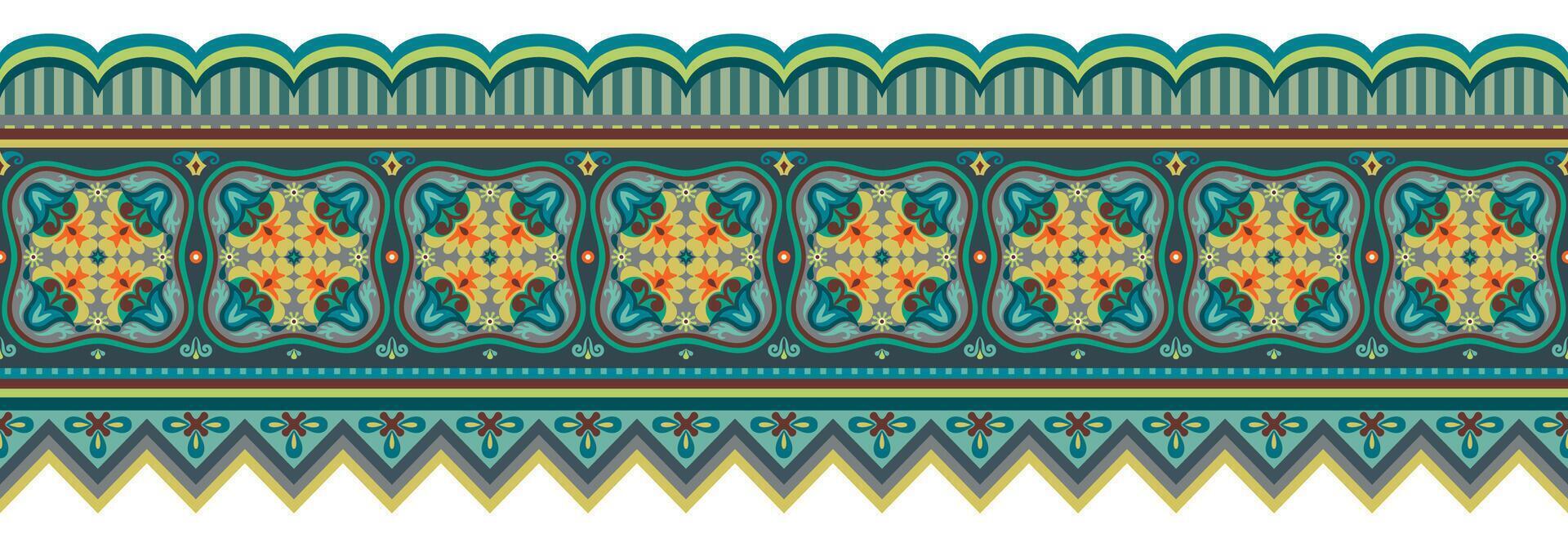 Abstract ethnic pattern, ornamental background vector