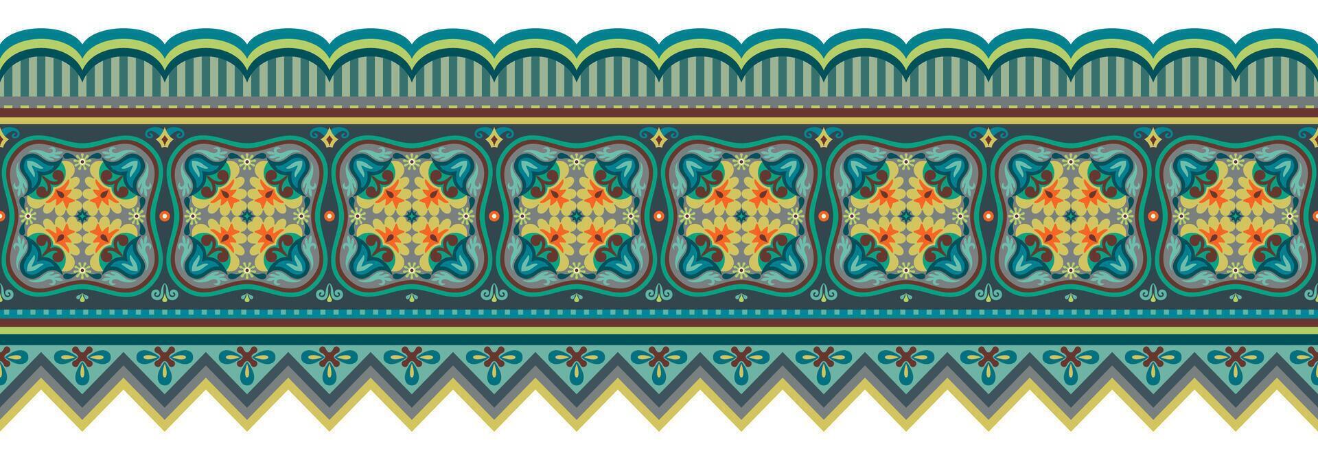 Abstract ethnic pattern, ornamental background vector