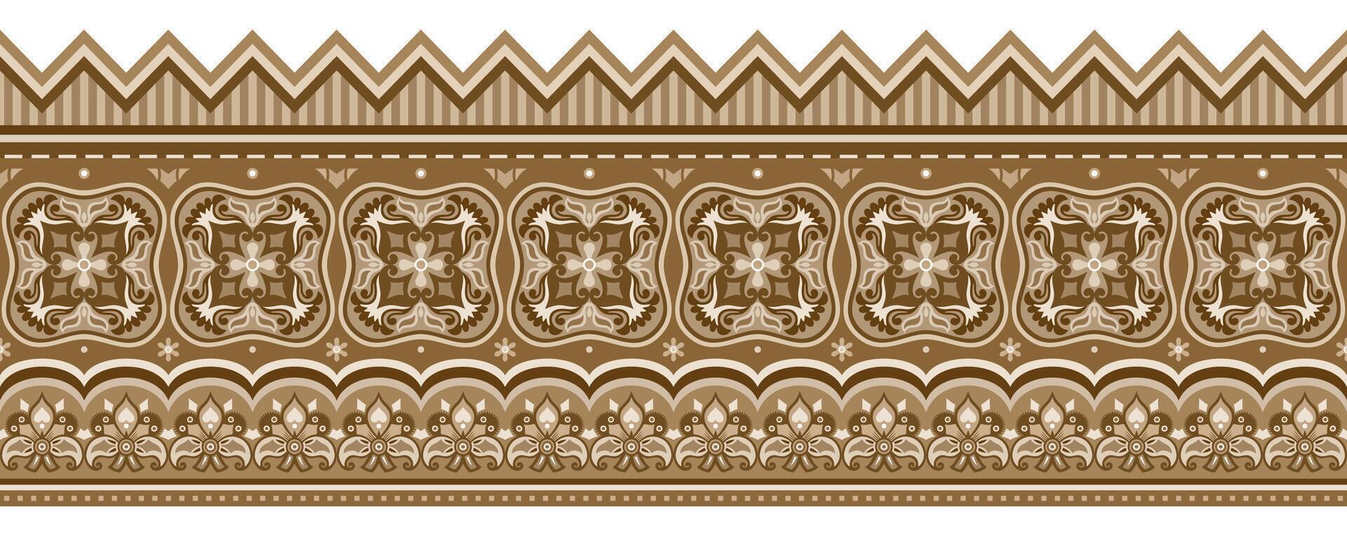 Abstract ethnic pattern, ornamental background vector