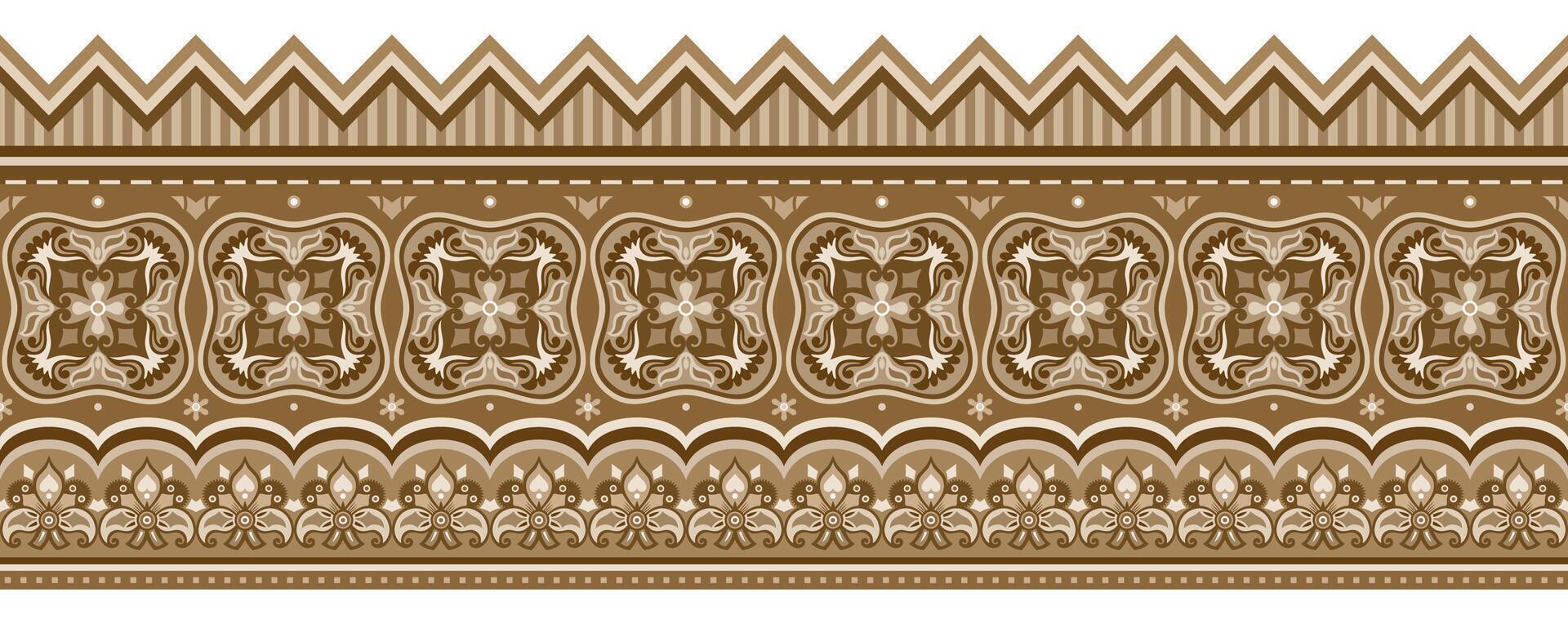 Abstract ethnic pattern, ornamental background vector