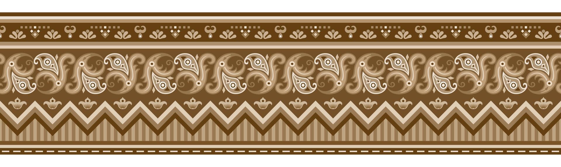 Abstract ethnic pattern, ornamental background vector