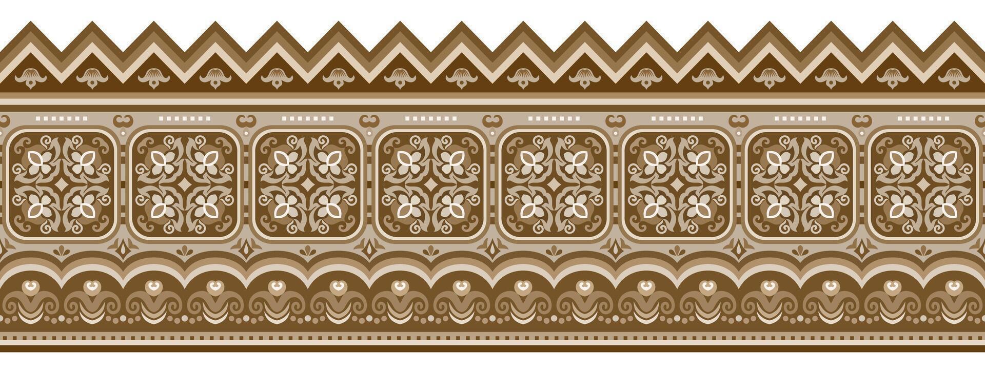 Abstract ethnic pattern, ornamental background vector