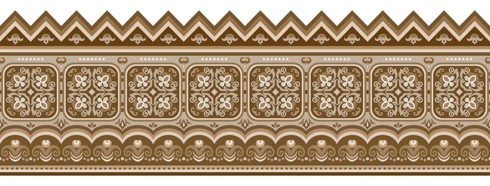 Abstract ethnic pattern, ornamental background vector