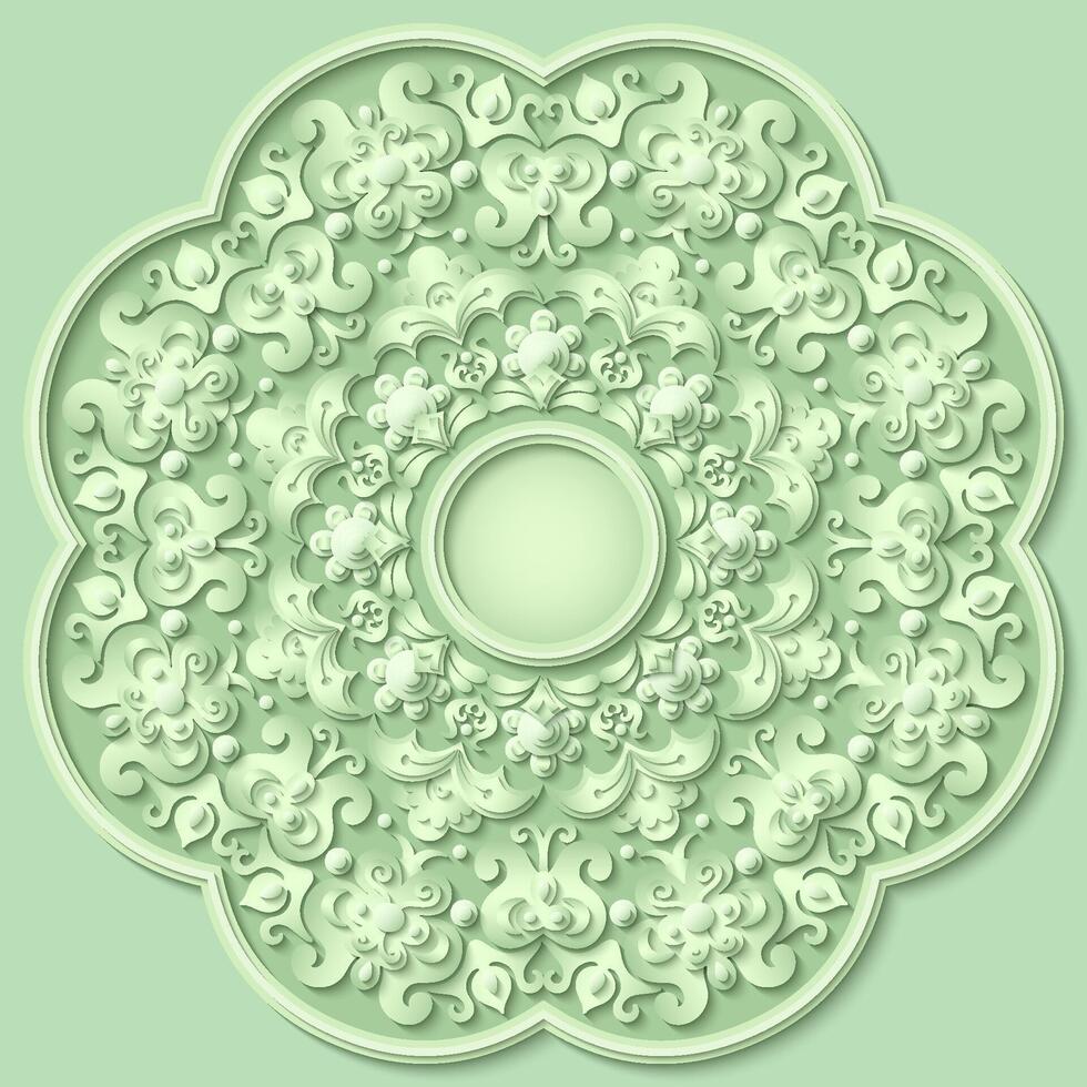Vector abstract decorative ethnic ornamental illustration
