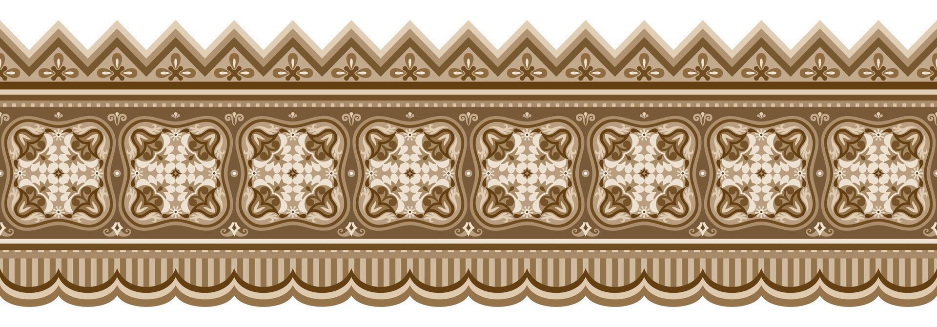 Abstract ethnic pattern, ornamental background vector