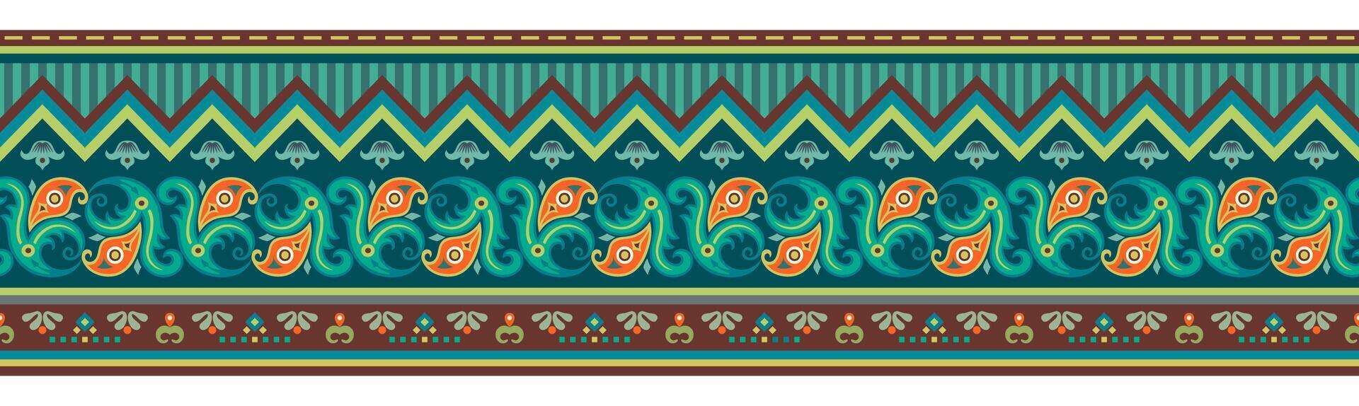 Abstract ethnic pattern, ornamental background vector