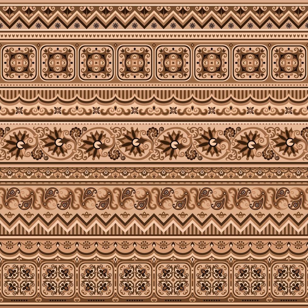 Abstract ethnic stripe vintage background vector