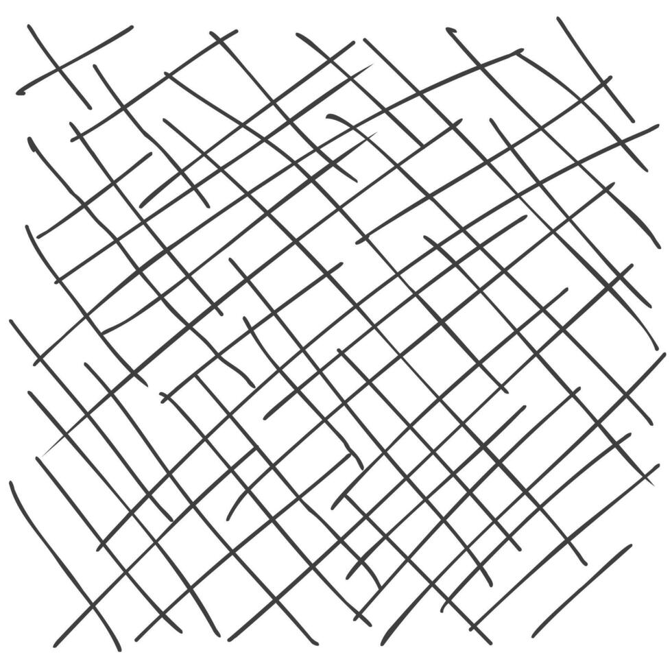 Diagonal Lines sketch . Crossing lines doodle background. Outline cross patern. vector