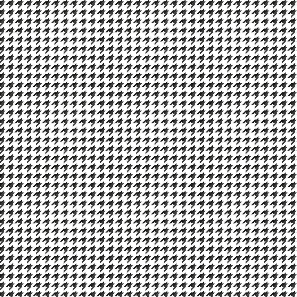 Houndstooth seamless pattern. Repeated houndtooth texture. Black hound tooth on white background. Repeating prints. vector