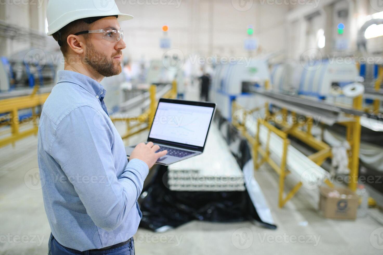 Portrait of Professional Heavy Industry Engineer photo