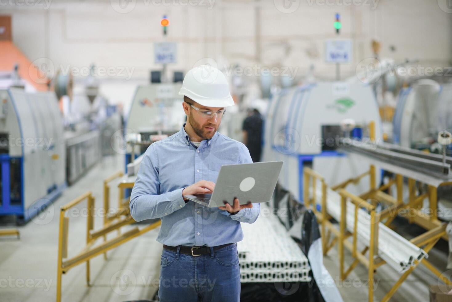 Portrait of Professional Heavy Industry Engineer photo