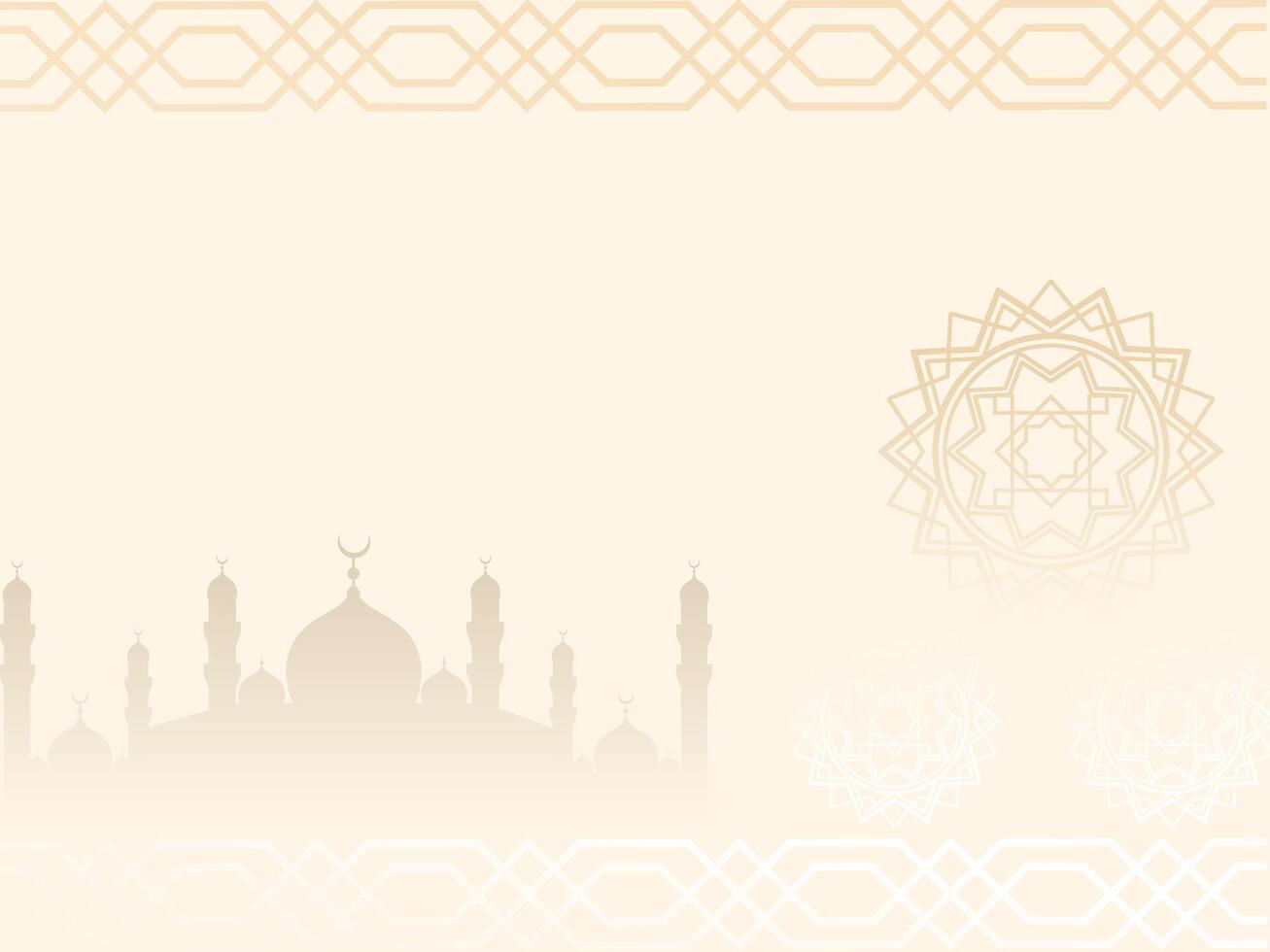Islamic ornament and pattern background vector