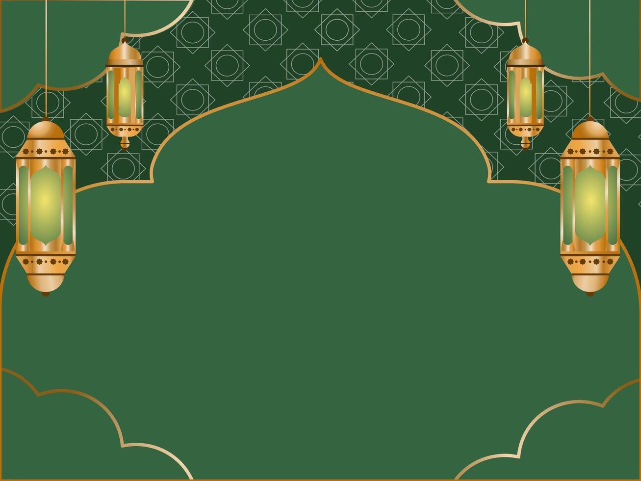 Islamic ornament background template vector