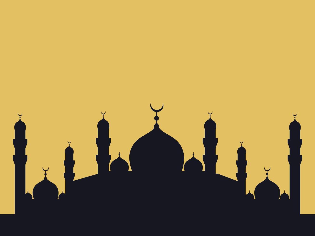Islamic background and ornament mosque vector