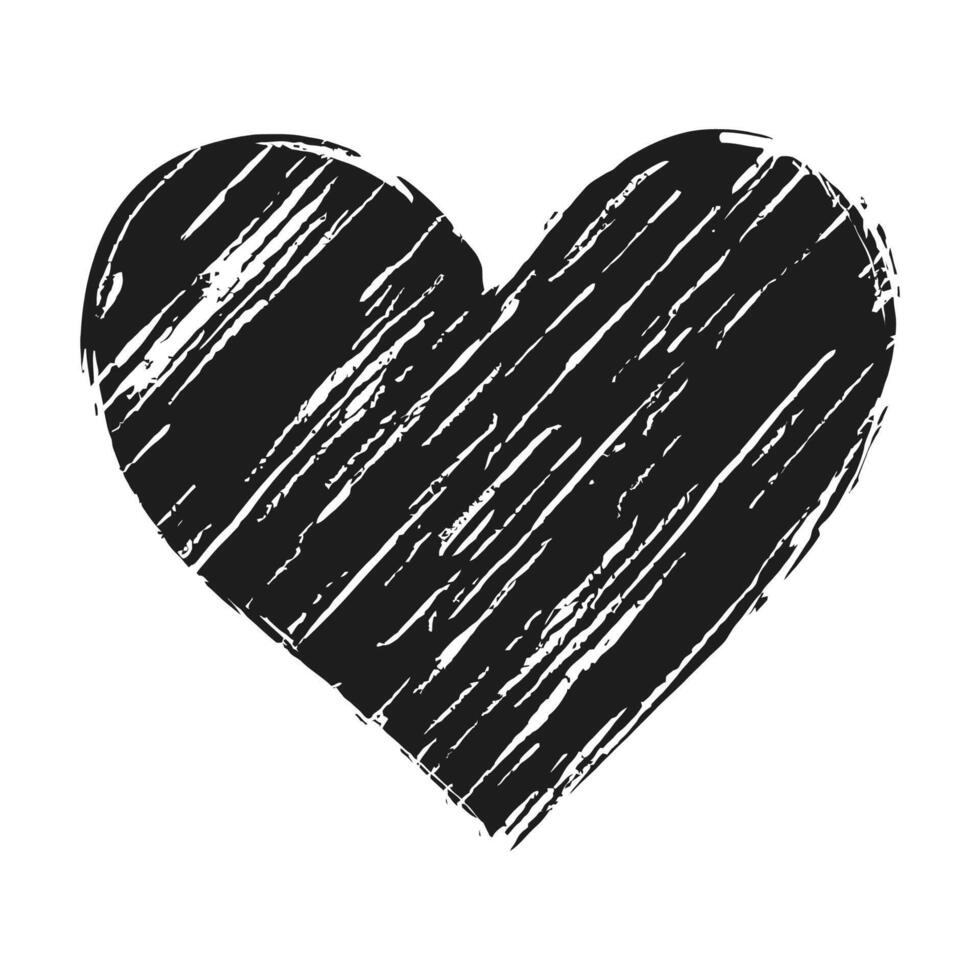 Hand drawn beautiful vector heart