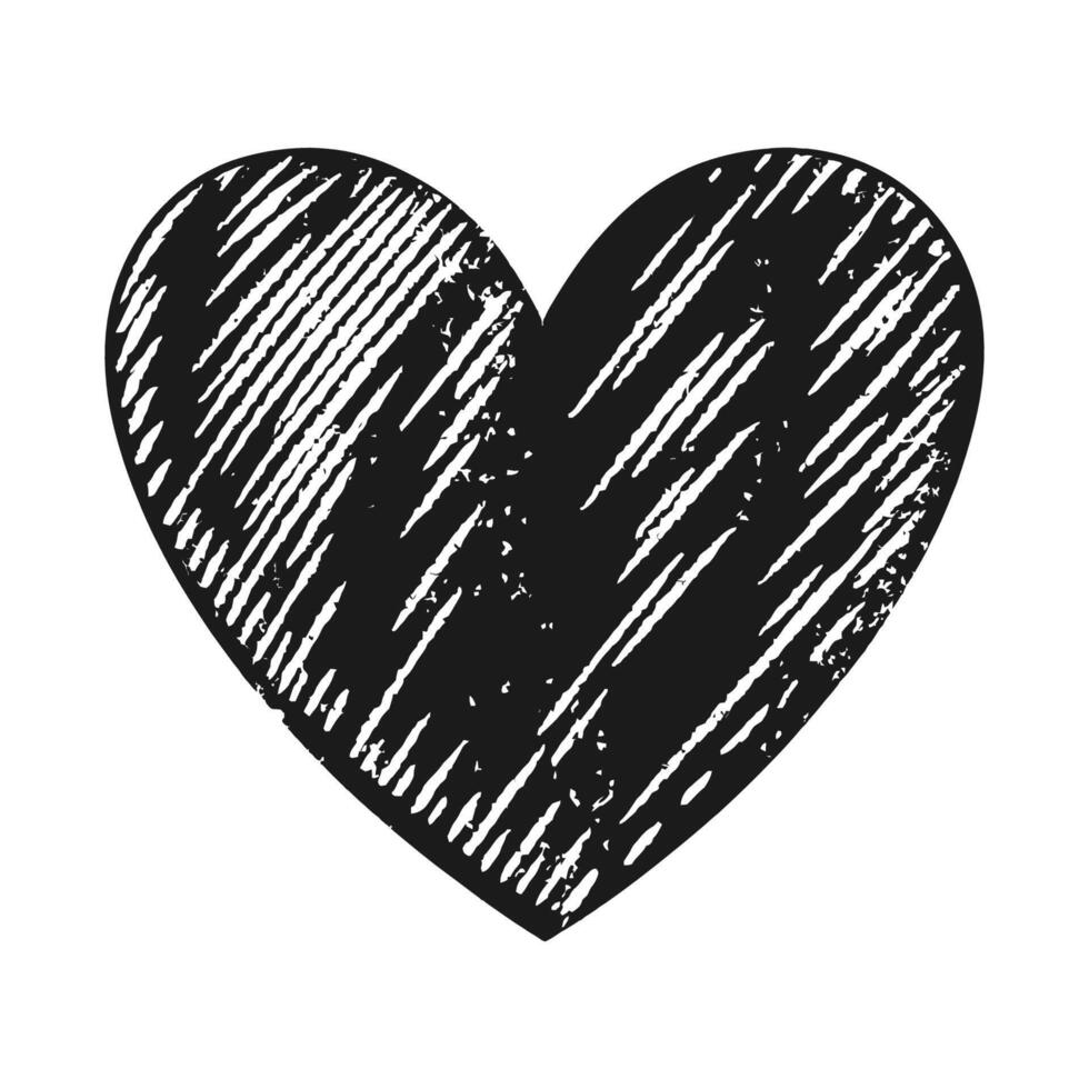 Hand drawn beautiful vector heart