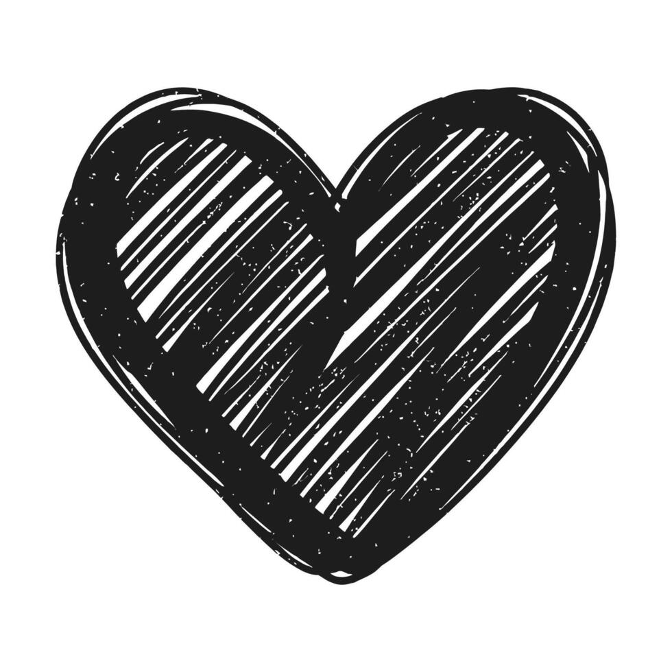 Hand drawn beautiful vector heart