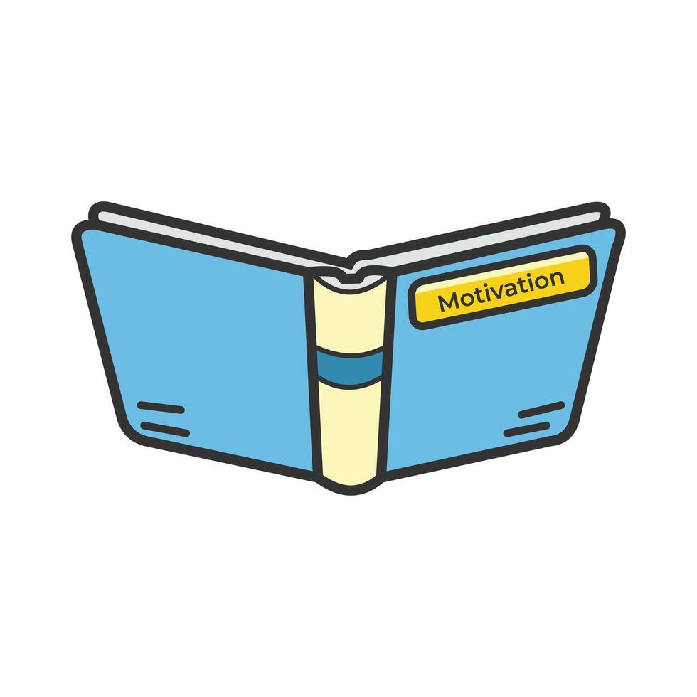 Hand drawn flat vector design stack of books illustration