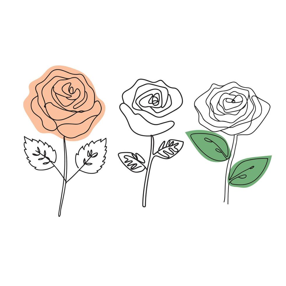 Free hand drawn flowers vector art