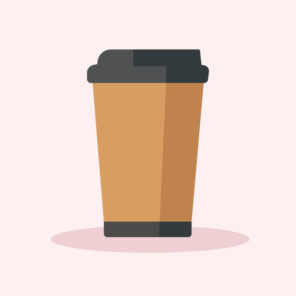 Hand drawn cafe coffee mug illustration vector